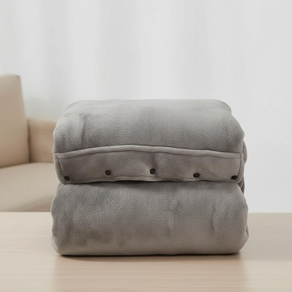 Heated Oversized Hoodie Blanket - Grey